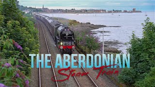 The ABERDONIAN Steam Train passing through Dundee Scotland [upl. by Nannah]