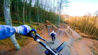 RIDING THE SICKEST DOWNHILL MTB JUMPS FOR SLOPEDURO BIKE TRICKS [upl. by Pendleton]