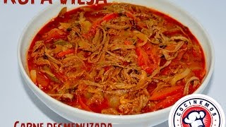 Como hacer ropa vieja o carne desmenuzada [upl. by Esinereb]