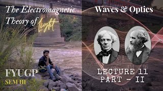 LECTURE 11  PART II  ELECTROMAGNETIC WAVES  WAVES AND OSCILLATION  FYUGP SEM III [upl. by Nahtnhoj]