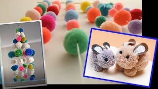 How to make a Pom Pom maker Tutorial Craft Basics  Yarn Pom Pom [upl. by Atilef]