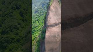 Danxia mountain 🏔️ china climbing freesoloclimbing china danxia mountain [upl. by Keligot]