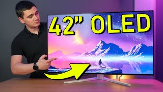 The BEST VALUE 42quot 4K OLED Monitor Philips Evnia 42M2N8900 [upl. by Hgielyak253]