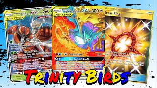 Trinity Bird Moltres Zapdos amp Articuno Hidden Fates Deck PTCGO Gameplay [upl. by Luisa307]