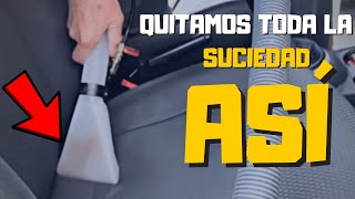 LIMPIA TAPICERIA de Autos con Máquina de INYECCIÓN y EXTRACCIÓN  IDEAL para AUTOLAVADOS y CAR WASH [upl. by Auqenet839]