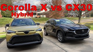 Is Mazda CX30 Better Than Corolla Cross Hybrid [upl. by Paugh49]