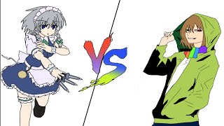 SSChara vs Sakuya  Soulshatters [upl. by Eirhtug215]