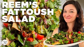 The Most Vibrant Fattoush Salad For Summer  Genius Recipes [upl. by Remark652]