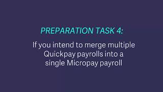 Sage Payroll Micropay  Migrate your Quickpay data Part 1 [upl. by Laina]