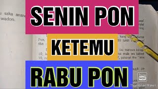 WETON JODOH SENIN PON DAN RABU PON [upl. by Lauzon]