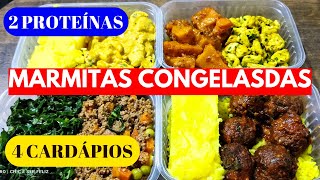 MARMITAS CONGELADAS 2 PROTEÍNAS E 4 CARDÁPIOS COMPLETOS ECONOMIZE TEMPO E DINHEIRO MALTA NA COZINHA [upl. by Arlinda]