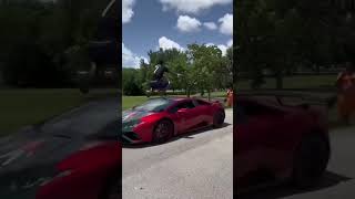 Ishowspeed jumps over a car💀 [upl. by Dichy629]