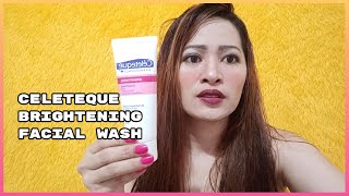 CELETEQUE BRIGHTENING FACIAL WASH REVIEW [upl. by Alrich]