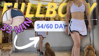 ✅ 54 60 day 33 Min FULLBODY FAT Burning CARDIO HITT Workout  No equipment [upl. by Rodger]