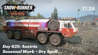 SnowRunner Hard Mode  R17 E24  Seasonal Work  Dry Spell [upl. by Ahsimet441]