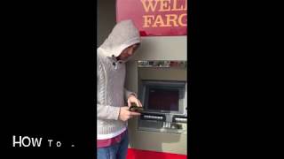 How to use the Wells Fargo ATM [upl. by Suirtimid678]