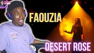 Faouzia Reaction Desert Rose The Singer 2024  INCREDIBLE 🌹 [upl. by Neural13]