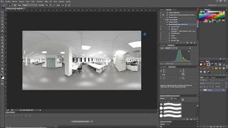 8K equirectangular Photoshop automation 1st pass process [upl. by Enomed]