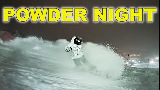 Powder Night Snowboarding at Steamboat Ski Resort [upl. by Malkin]