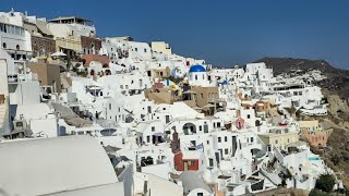 Europe Trip part 10 Norwegian Pearl ports at Santorini and Mykonos Greece Greek Isles [upl. by Ellesij]