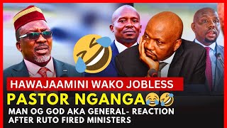 ANGUKA NAYO 🤣 Funny Pastor Nganga Reaction after Ruto Fires Cabinet Secretaries [upl. by Platon]