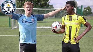 Beating WROETOSHAW Football Challenge World RECORD with ChrisMD [upl. by Macfadyn]