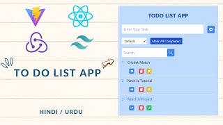 Build a Responsive ToDo List App with React JS Redux amp Tailwind CSS  StepbyStep Tutorial 2024 [upl. by Gnni]