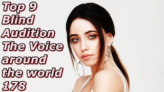 Top 9 Blind Audition The Voice around the world 178 [upl. by Narcissus801]