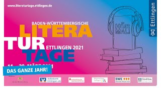 Eröffnung der BadenWürttembergischen Literaturtage 2021 in Ettlingen [upl. by Haerb]