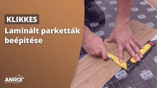 Laminált parketták beépítése Click rendszerű SPC vinyl parketta lerakási útmutató [upl. by Clara938]