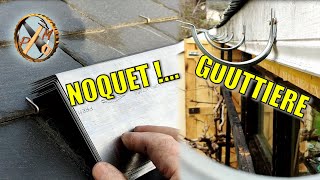 Réparer SEUL une toiture en ardoise et poser une gouttière ZINC sans soudure  Bricolage expert [upl. by Pinelli]