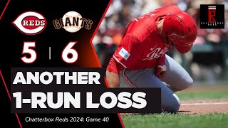 Cincinnati Reds Lose Another 1Run Game and Series to San Francisco Giants  CBOX Reds  Game 40 [upl. by Riha]