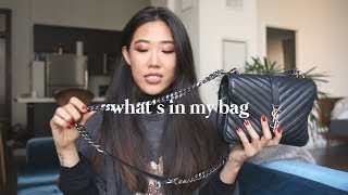 Whats In My Bag  Saint Laurent Medium College Bag [upl. by Mikeb]