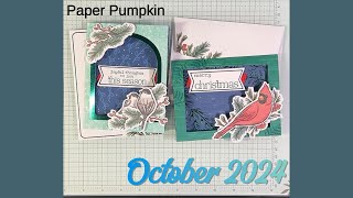 Paper Pumpkin  October 2024  Nests of Christmas [upl. by Perot229]