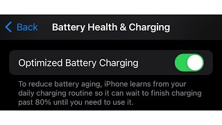 How To EnableDisable Optimized Battery Charging [upl. by Flodur57]