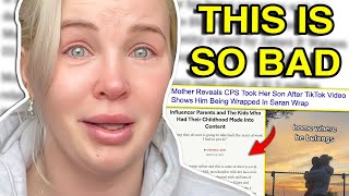 MOM INFLUENCER IN HUGE TROUBLE son taken away [upl. by Innattirb]