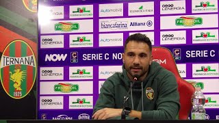 TernanaAscoli 31 Alessio Curcio quotLa condizione sta migliorandoquot [upl. by Anestassia]