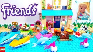 Lego Friends Juniors Stephanies Lakeside House Building Review 10763 [upl. by Decca]