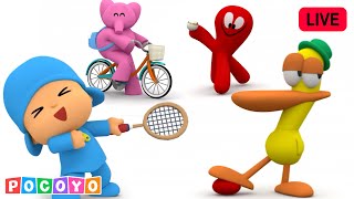 LIVE 🔴 Get active with Pocoyo and Friends  FUN ACTIVITIES 🎾  Pocoyo English  Cartoons for Kids [upl. by Attlee931]