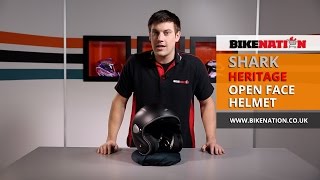 Shark Helmets  Heritage Open Face Helmet  BikeNation [upl. by Ayalat]