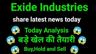 exide industries share news today l exide industries share news l exide industries share price [upl. by Pontias881]