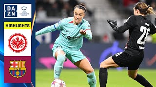 HIGHLIGHTS  Eintracht Frankfurt vs Barcelona UEFA Womens Champions League 202324 Matchday 2 [upl. by Schnapp]