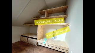 Wasmachine Meubel Bouwen Met Kees youtube woodworking bouw [upl. by Aiset167]