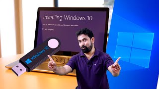 How to Install Windows 10 from bootable USB [upl. by Enelez]