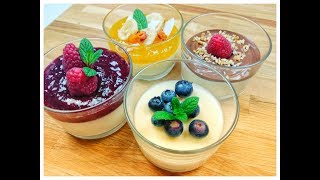 PANNA COTTA 4 IDEE con AGAR AGAR  Ricetta  SugarDany [upl. by Atinod701]