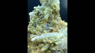 Rare Anatase Crystals on ChlorineQuartz  Cluster  MineralSpecimen  RareMinerals [upl. by Hieronymus741]