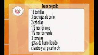 Sabor a mi  Recetas Tortillas Mexicanas y Tacos de Pollo [upl. by Kurtis]