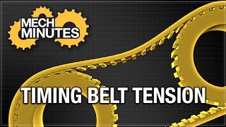 TIMING BELTS amp PULLEYS PT 4 TIMING BELT TENSION  MECH MINUTES  MISUMI USA [upl. by Beaufort]