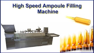 High Speed Ampoule Filling Machine Eight Head Ampoule Filling Machine [upl. by Yssac995]