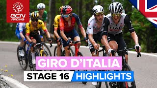 The GC Battle Finally Explodes In The Mountains  Giro DItalia 2023 Highlights  Stage 16 [upl. by Rednaxela]